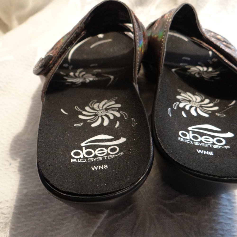 Abeo Darci Brown Sparkle Sandals Size 8N - Picture 3 of 7